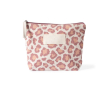 Trousse en coton recyclé avec motif animal 200 g/m² couleur rose