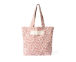 Sac en coton recyclé avec motif animalier 200 g/m² couleur rose