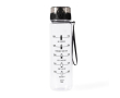 Gourde en plastique avec repère de capacité et bouchon de sécurité 1 L couleur transparent