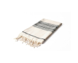 Paréo en coton recyclé avec franges pour la plage 380 g/m² couleur naturel