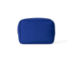 Trousse en nylon et polyester avec fermeture éclair assortie couleur bleu