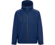 Parka sportive matelassée avec détails réfléchissants Roly Emin couleur bleu marine