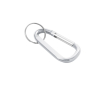 Porte-clés personnalisés pas cher en alu avec style mousqueton Aluclip couleur argenté