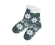 Chaussettes antidérapantes personnalisées de Noël Cozy Xmas couleur gris