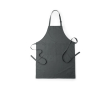 Tablier en coton et polyester avec double poche avant couleur gris