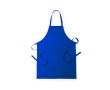 Tablier en coton et polyester avec double poche avant couleur bleu