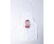 Tablier pour sublimation en non-tissé avec attaches assorties 80 g/m² couleur blanc