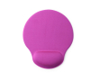 Tapis de souris promotionnel en polyester avec repose-poignet Rest couleur fuchsia