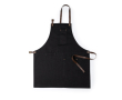 Tablier en toile de coton avec plusieurs poches 340 g/m² couleur noir