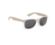 Lunettes de soleil en fibre de bambou avec verres noirs UV400 couleur naturel
