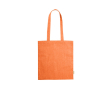 Tote bag avec logo en coton recyclé pas cher 8kg 120 g/m2 Eco Recycle couleur orange