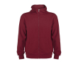 Sweat-shirt avec capuche 280 g/m² Roly Direct Montblanc couleur grenat