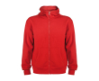 Sweat-shirt avec capuche 280 g/m² Roly Direct Montblanc couleur rouge