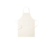 Tablier ajustable en coton biologique avec poche frontale 140 g/m² couleur naturel