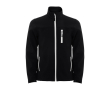 Veste softshell avec zip 300 g/m² Roly Direct Antartida couleur noir