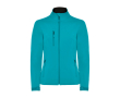 Veste softshell pour femme 300 g/m² Roly Direct Nebraska couleur bleu lagon