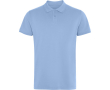 Polo unisexe piqué avec col à boutons 210 g/m² Roly Direct Wos couleur bleu ciel