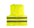 Gilet haute visibilité en polyester jaune ou orange, taille M couleur jaune fluorescent