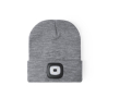 Bonnet d’hiver pour l’extérieur avec éclairage LED intégré couleur gris