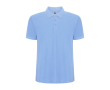 Polo en tissu piqué 220 g/m² Roly Direct Pegaso Premium couleur bleu ciel