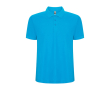 Polo en tissu piqué 220 g/m² Roly Direct Pegaso Premium couleur turquoise
