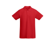 Polo à manches courtes en coton bio 210 g/m² Roly Direct Prince couleur rouge