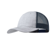 Casquette en polyester avec maille colorée à l’arrière couleur bleu marine