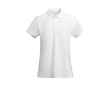 Polo pour femme en coton organique 210 g/m² Roly Direct Prince couleur blanc