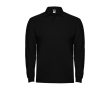 Polo en coton à manches longues 220 g/m² Roly Direct Estrella couleur noir