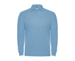 Polo en coton à manches longues 220 g/m² Roly Direct Estrella couleur bleu ciel