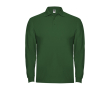 Polo en coton à manches longues 220 g/m² Roly Direct Estrella couleur vert bouteille