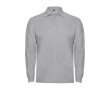 Polo en coton à manches longues 220 g/m² Roly Direct Estrella couleur gris clair