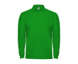 Polo en coton à manches longues 220 g/m² Roly Direct Estrella couleur vert forêt