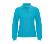 Polo femme à manches longues 220 g/m² Roly Direct Estrella couleur turquoise
