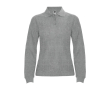 Polo femme à manches longues 220 g/m² Roly Direct Estrella couleur gris clair