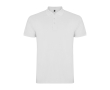 Polo pour homme en coton piqué 200 g/m² Roly Direct Star couleur blanc