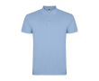Polo pour homme en coton piqué 200 g/m² Roly Direct Star couleur bleu ciel