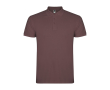 Polo pour homme en coton piqué 200 g/m² Roly Direct Star couleur rouge désaturé