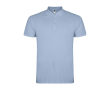 Polo pour homme en coton piqué 200 g/m² Roly Direct Star couleur bleu délavé