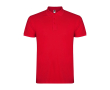 Polo pour homme en coton piqué 200 g/m² Roly Direct Star couleur rouge