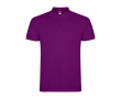 Polo pour homme en coton piqué 200 g/m² Roly Direct Star couleur mauve