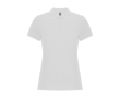 Polo en coton et polyester pour femme Roly Direct Pegaso Premium couleur blanc