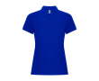 Polo en coton et polyester pour femme Roly Direct Pegaso Premium couleur bleu roi