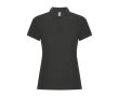 Polo en coton et polyester pour femme Roly Direct Pegaso Premium couleur gris taupe
