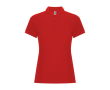 Polo en coton et polyester pour femme Roly Direct Pegaso Premium couleur rouge