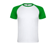 T-shirt de sport bicolore 140 g/m² Roly Direct Indianapolis couleur vert