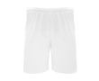 Pantalon de sport court en polyester 140 g/m² Roly Direct Dortmund couleur blanc