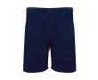 Pantalon de sport court en polyester 140 g/m² Roly Direct Dortmund couleur bleu marine