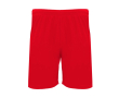 Pantalon de sport court en polyester 140 g/m² Roly Direct Dortmund couleur rouge