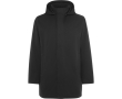 Parka unisexe 3/4 avec capuche amovible et zip Roly Direct Dome couleur noir